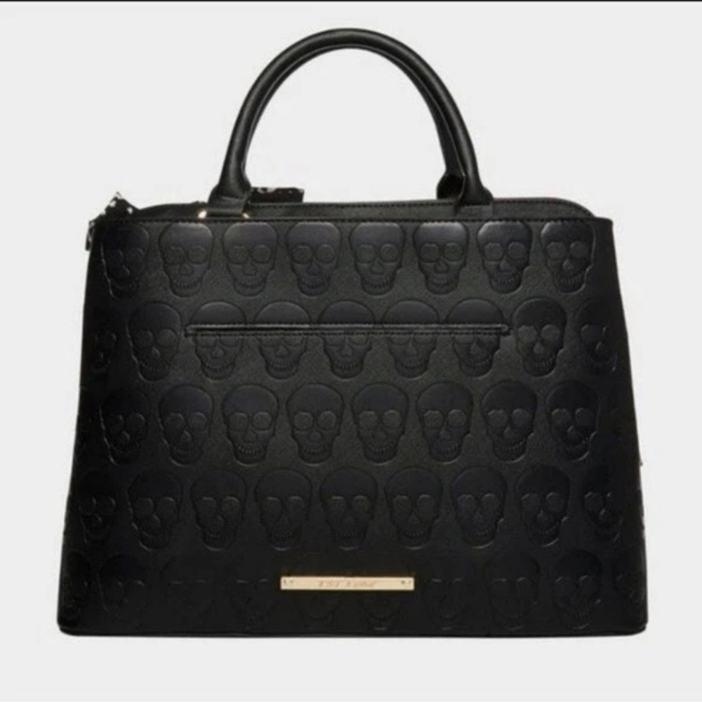 Betsey Johnson skull-embossed tote bag